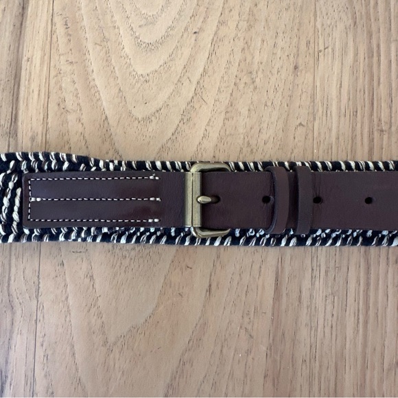 JCREW Woven Fabric and Leather Belt - Picture 2 of 7
